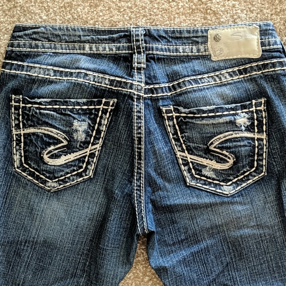 Silver jeans Aiko cropped Boyfriend jeans